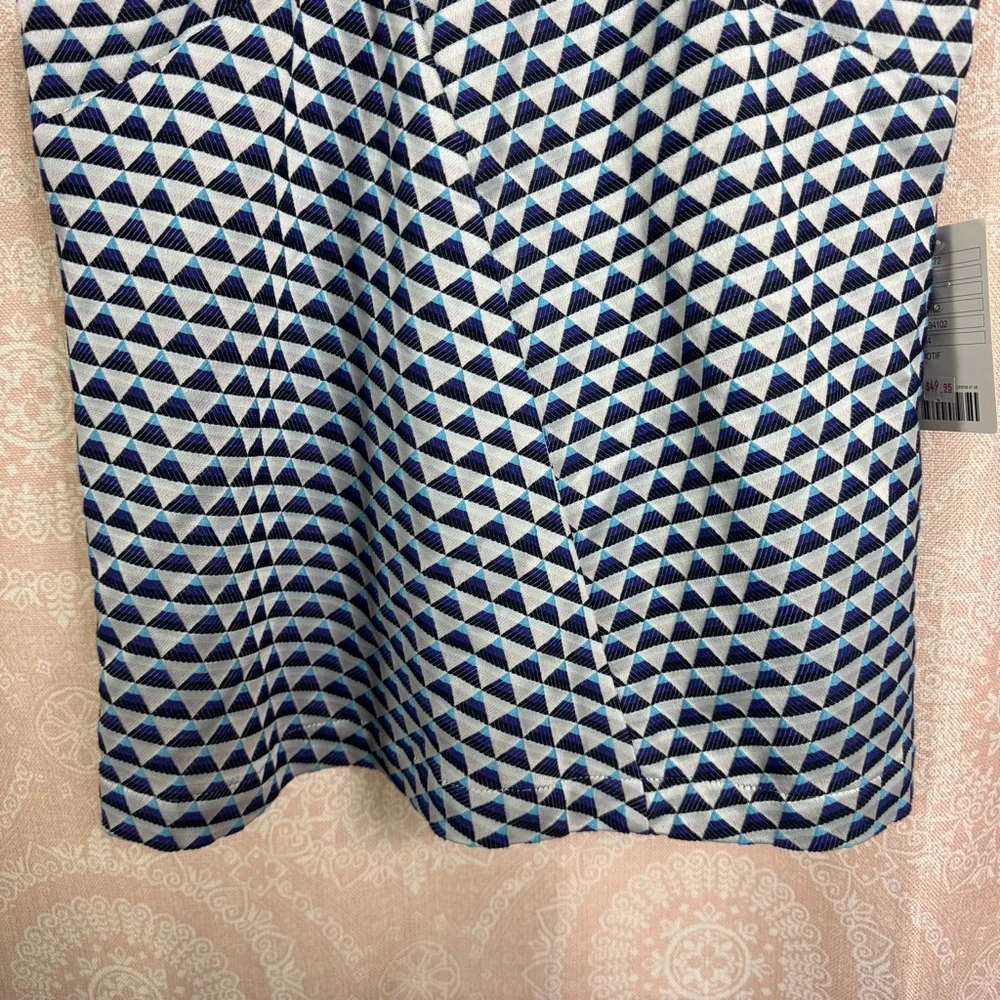 NWT Anthropologie HD in Paris Tiled Jacquard Tank Geometric Triangular Pattern